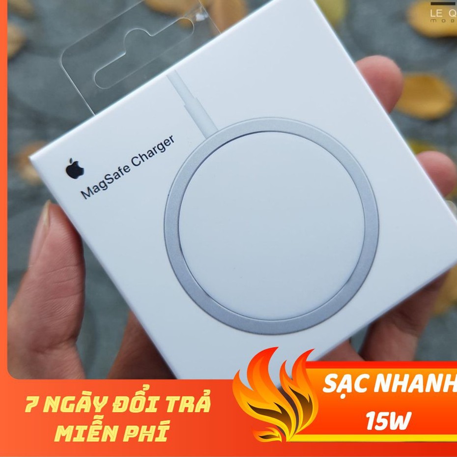 [HÀNG CHUẨN] Sạc không dây Apple MagSafe cho iPhone 12 và các dòng máy hỗ trợ sạc không dây chuẩn Qi