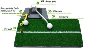 Thảm swing golf 3in1 ( thảm swing tập golf tại nhà )