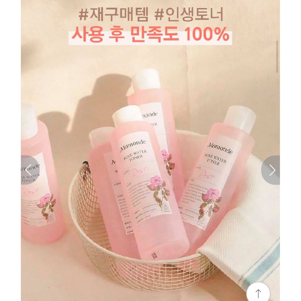 NƯỚC HOA HỒNG DƯỠNG DA / MAMODE / Nước hoa hồng không cồn Mamonde Rose Water Toner 250ml | BigBuy360 - bigbuy360.vn