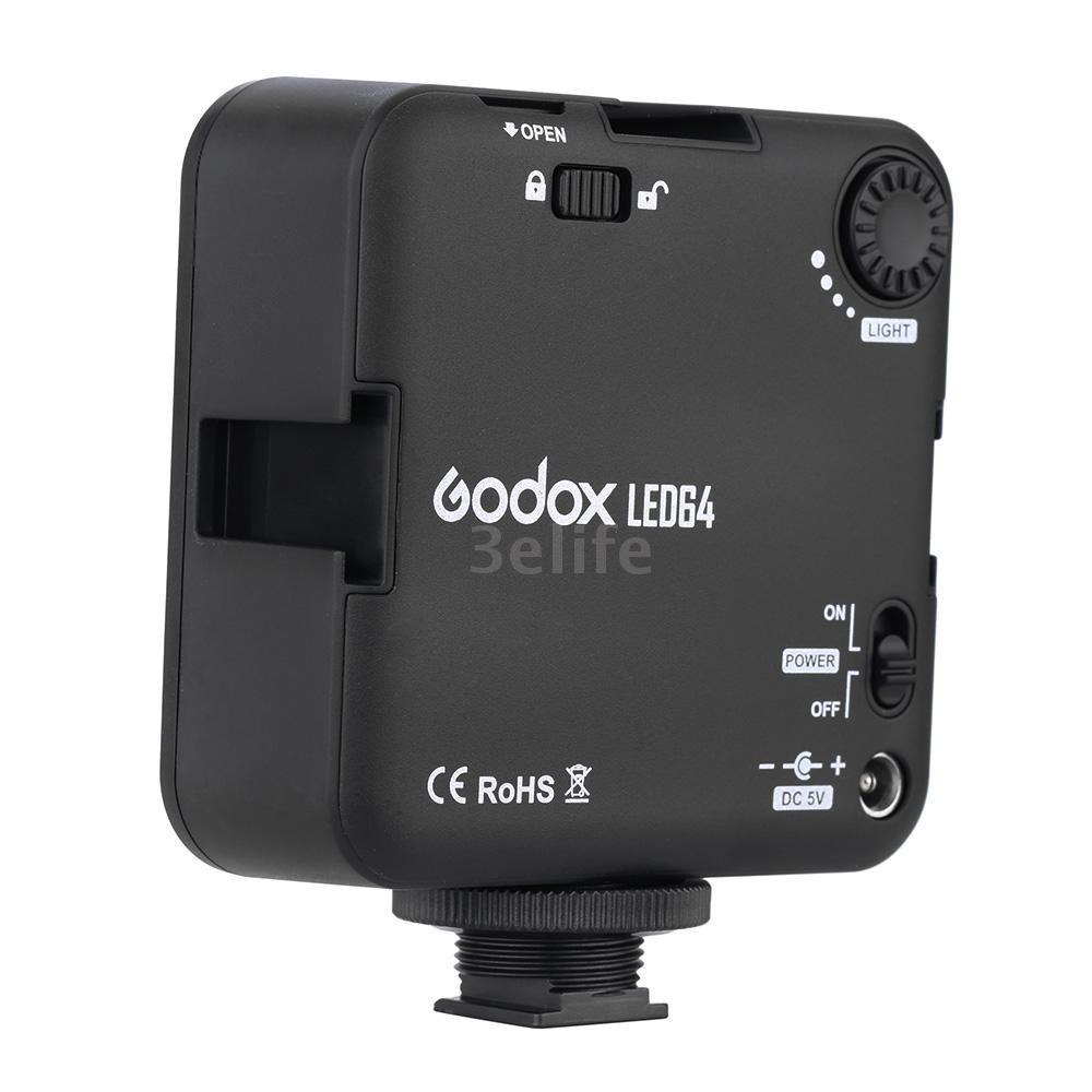 Đèn LED trợ sáng godox led64 dành cho camera DSLR