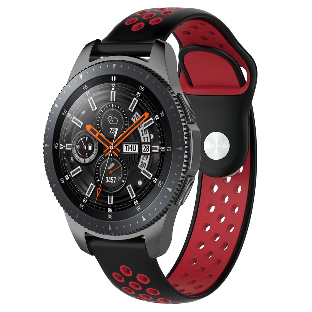 Dây Đeo Đồng Hồ Thể Thao 20mm 22mm 22mm Bằng Silicon Hai Màu Cho Samsung Galaxy Watch 4 40mm 44mm Watch4 Classic 42mm 46mm