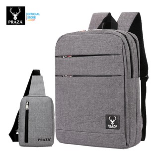 Combo Balo Thời Trang Du Lịch Cao Cấp & Túi Đeo Messenger PRAZA BL169DC095