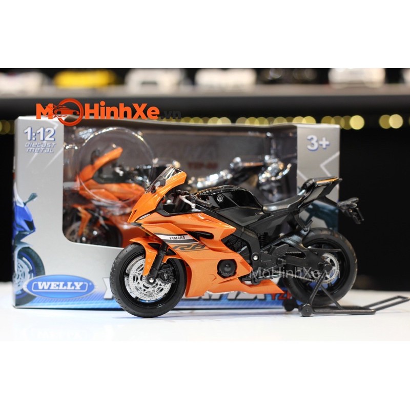 MÔ HÌNH XE YAMAHA R6 1:12 WELLY