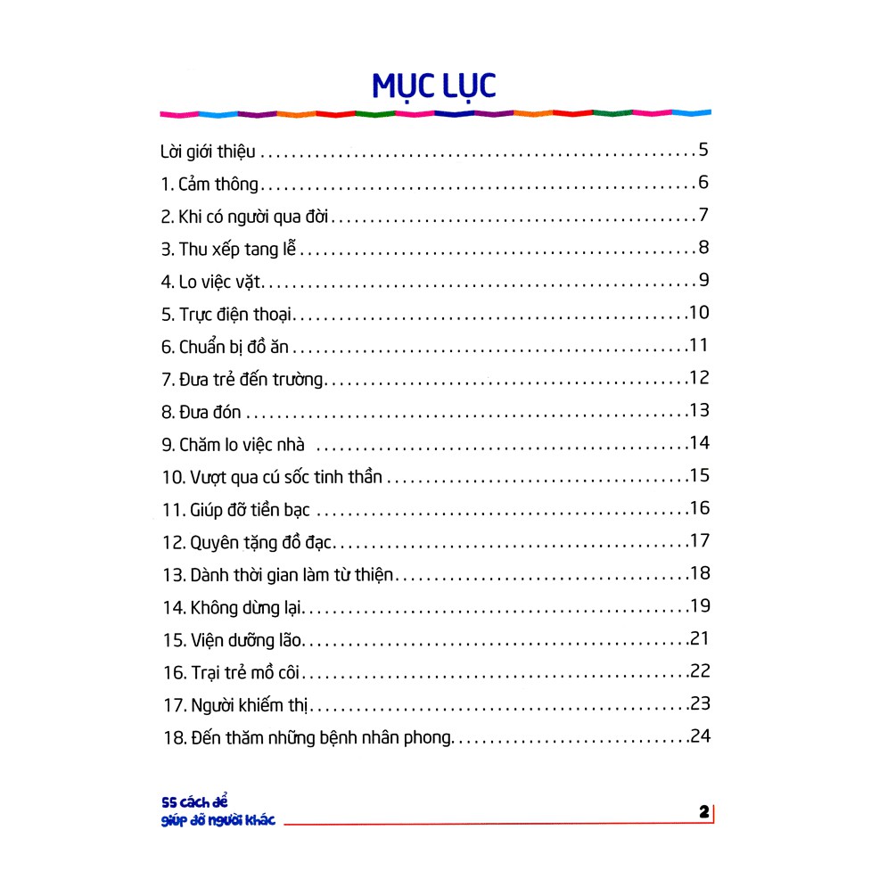 Sách: 55 Cách Để Giúp Đỡ Người Khác - 55 Way To Help Others