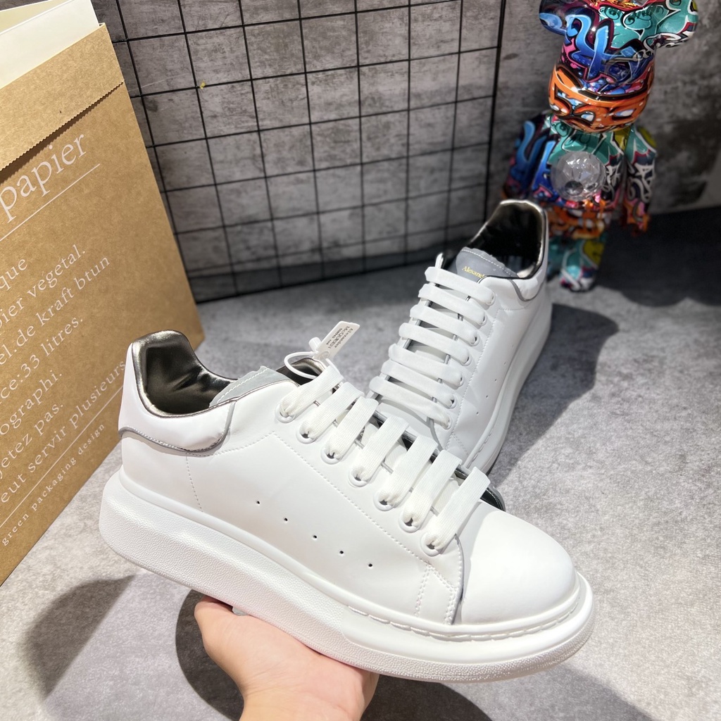 Giày alexander mcqueen nam, nữ PHẢN QUANG bản chuẩn 11. Hộp cứng + túi xách+ giấy gói