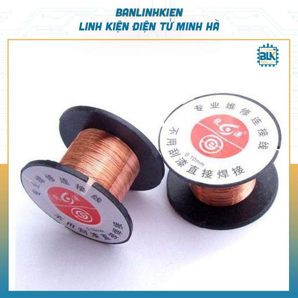 Dây Đồng Hàn Mạch 0.1MM (1 Cuộn)