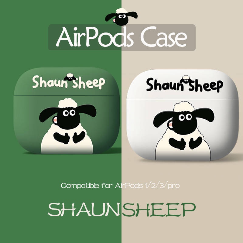 Vỏ Bảo Vệ Hộp Sạc Tai Nghe AirPods3 AirPods3 Pro 2Gen Họa Tiết Chú Cừu Shaun Dễ Thương Ốp