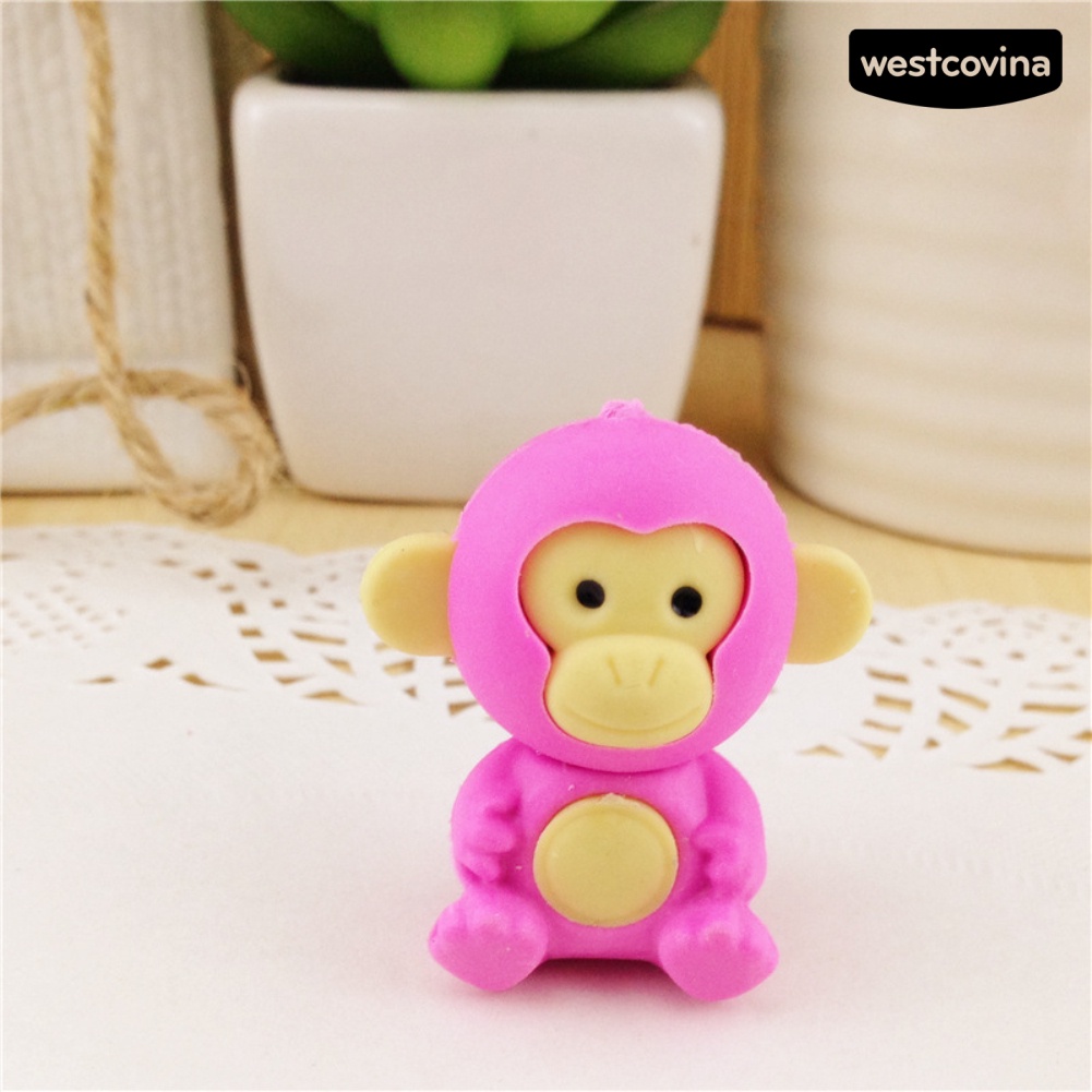 [Hot]✍3 Gôm Tẩy Hình Chú Khỉ Dễ Thương