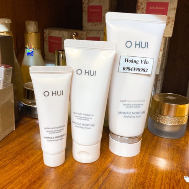 Sữa rửa mặt Ohui hồng 40ml/100ml/200ml-Ohui Miracle Moisture Cleansing Foam-Date: 2022-2023
