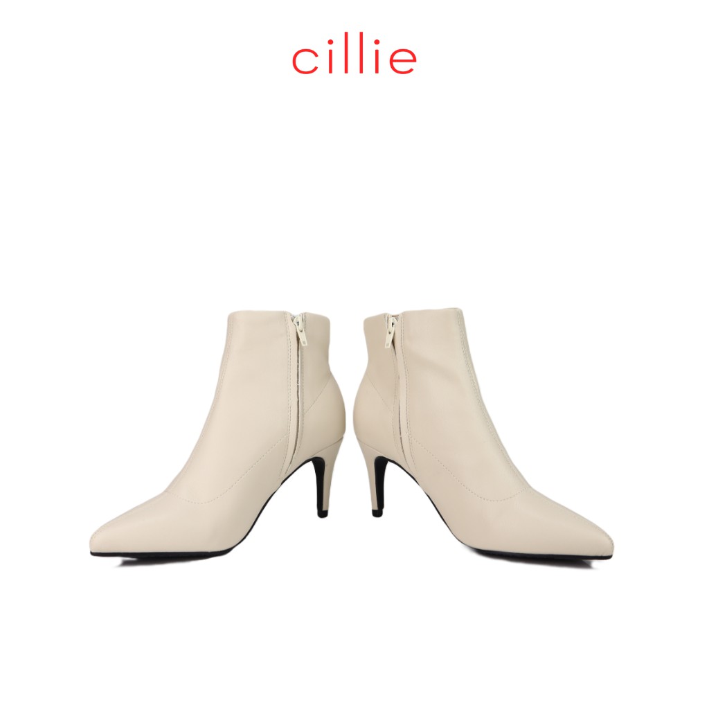 Giày boots nữ cổ thấp mũi vuông thời trang gót vuông 5cm đi làm đi chơi dạo phố Cillie 1222 | BigBuy360 - bigbuy360.vn