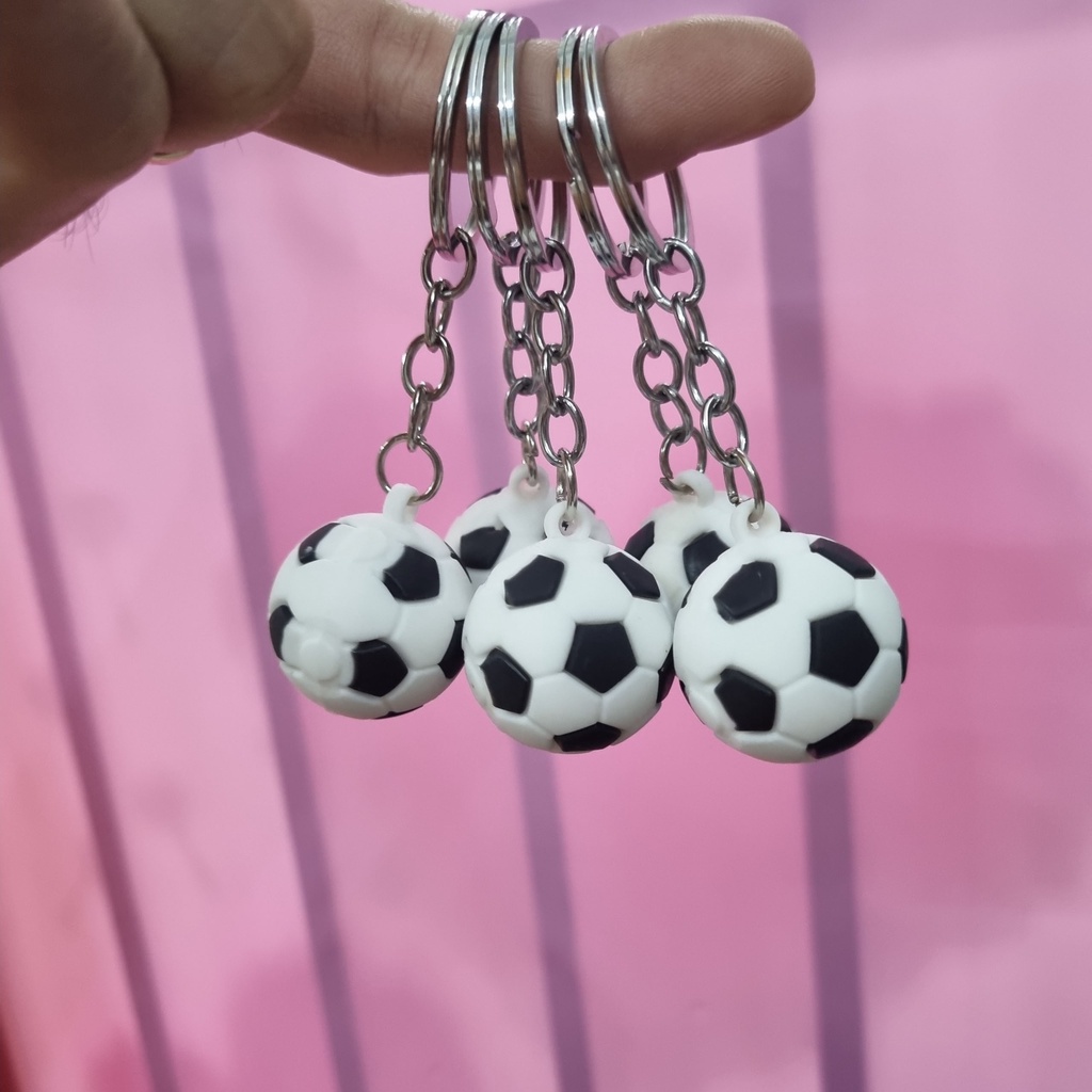 Móc Khoá Quả Bóng Trò Chơi đá banh môn thể thao vu phụ kiện trang trí balo ô tô treo xe máy xe