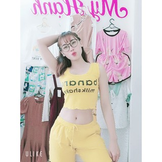 sét bộ vàng thun mặc nhà