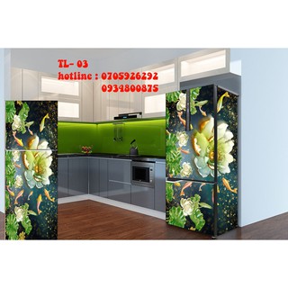 Miếng dán tủ lạnh, máy giặt 3D