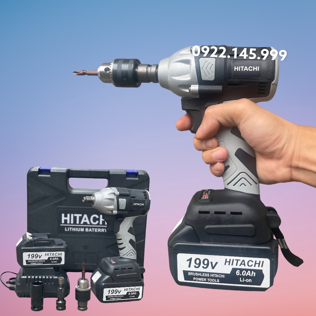 Máy vặn bulnong HiTachi Đa năng 199VF