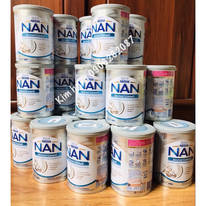 [chuẩn bill] Sữa bột NAN Lactose Free Nga dành cho bé tiêu chảy và bất dung nạp từ sơ sinh, 400g-lifescare