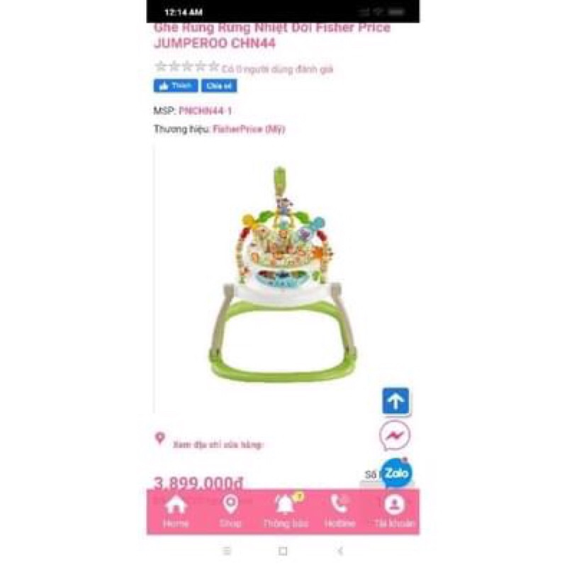 thanh lý jumperoo 4tr còn 950k