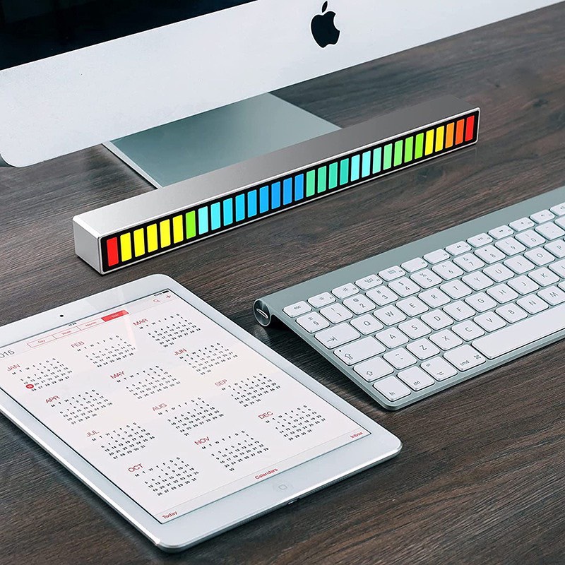 Đèn led thanh RGB cảm âm đổi màu theo giọng nói nháy theo nhạc dòng cao cấp dùng điện thoại điều chỉnh