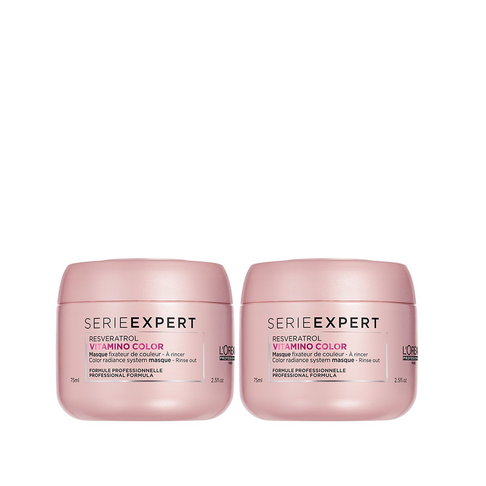 GIFT_Combo 2 dầu hấp bền màu tóc nhuộm Serie Expert Vitamino Resveratrol L'Oréal Professionnel 75ml