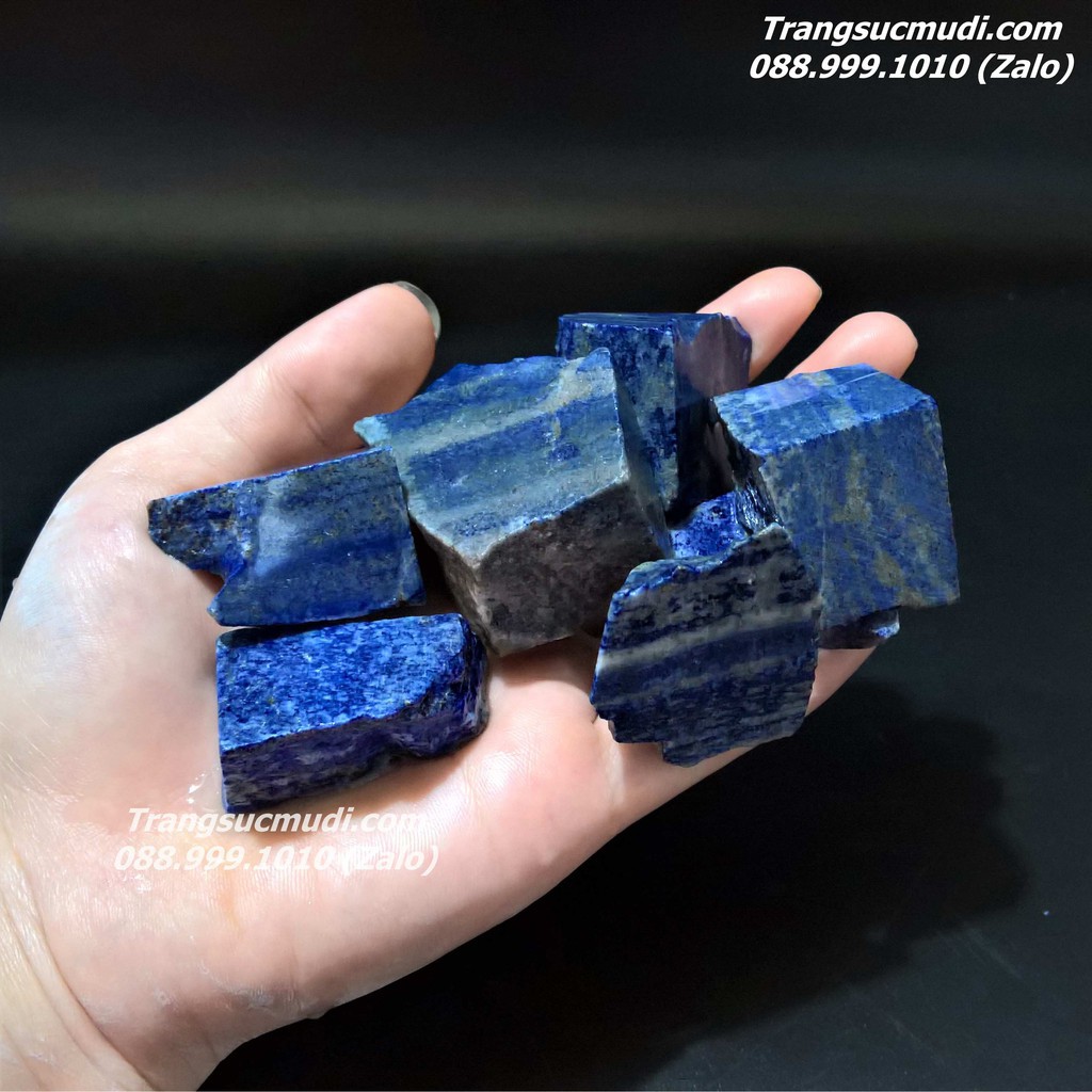 ĐÁ PHONG THỦY LAPIS LAZULI THÔ TỰ NHIÊN 100g HÀNG ĐẸP