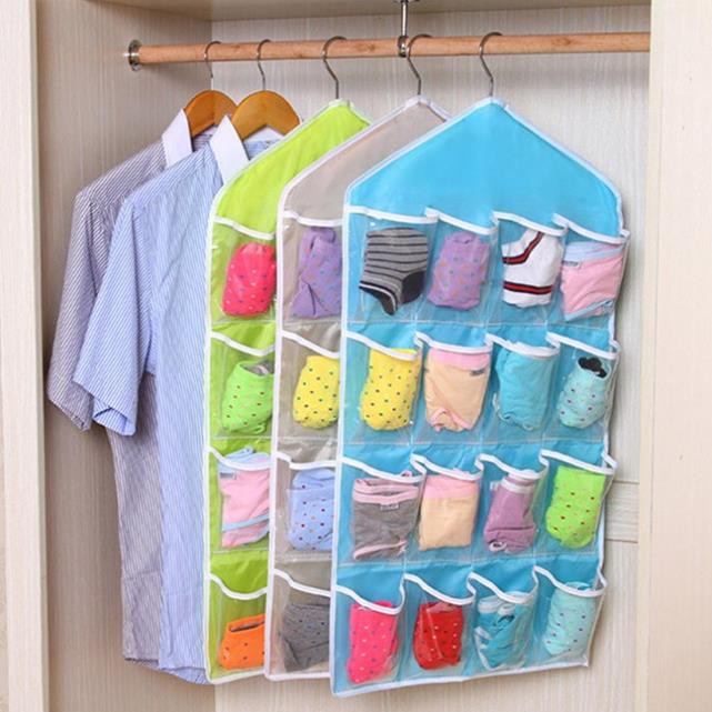 Combo 10 túi treo quần áo 16 ô cực tiện sỉ và lẻ giá tốt
