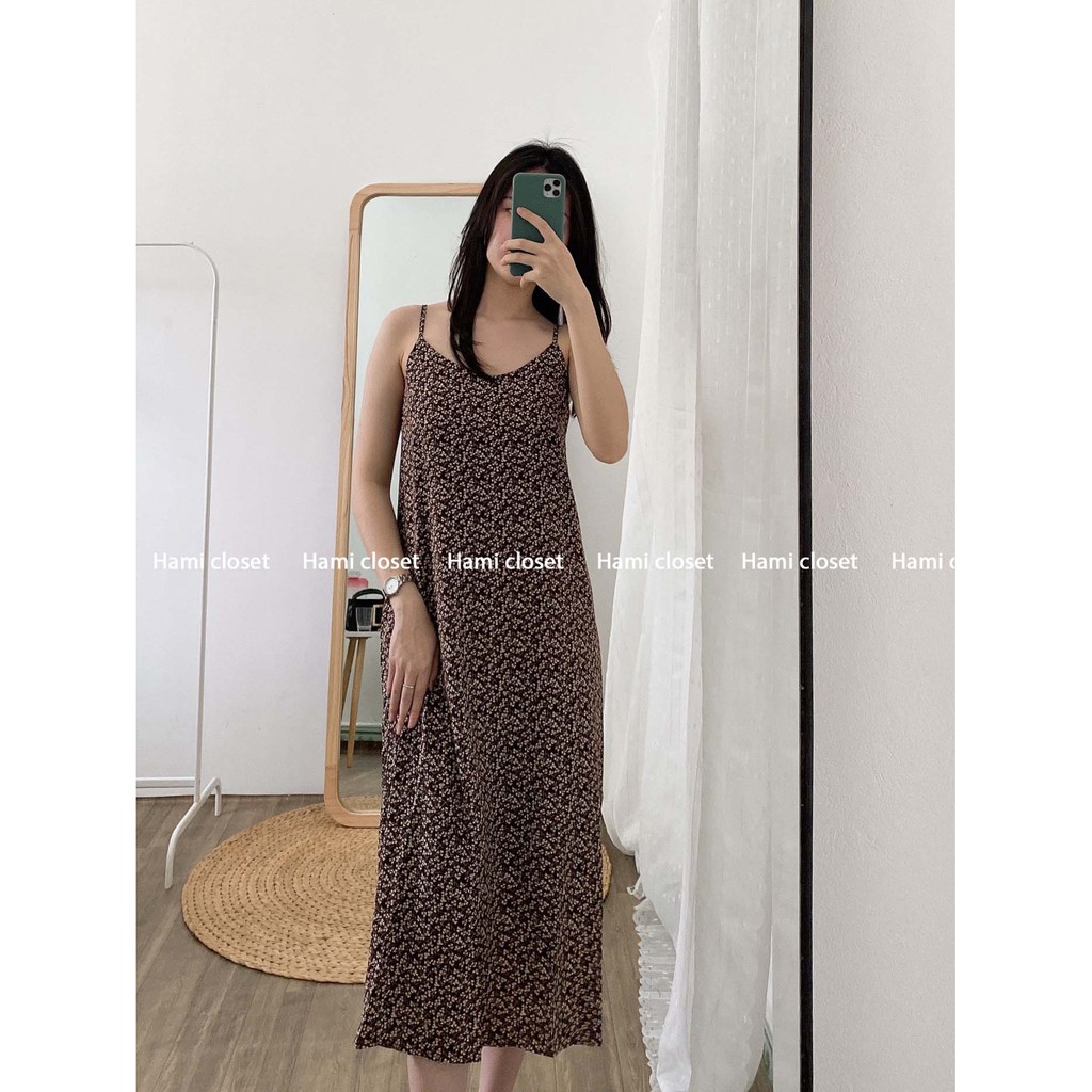 váy yếm hai dây hoa nhí hàn quốc chất đẹp váy yếm ulzzang dáng dài ( không kèm áo) mã VY03 | BigBuy360 - bigbuy360.vn