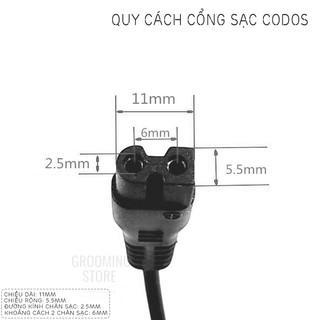Sạc Codos - Bộ sạc tông đơ Codos - Phụ kiện Codos - Grooming Store