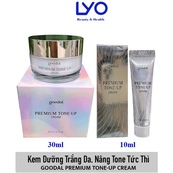 Kem Ốc Sên Dưỡng Trắng Da Goodal Premium Snail Tone Up 30 ml &amp; 10ml