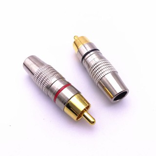 1 cặp jack rắc hoa sen RCA 270 vỏ kim loại đuôi lỗ lớn