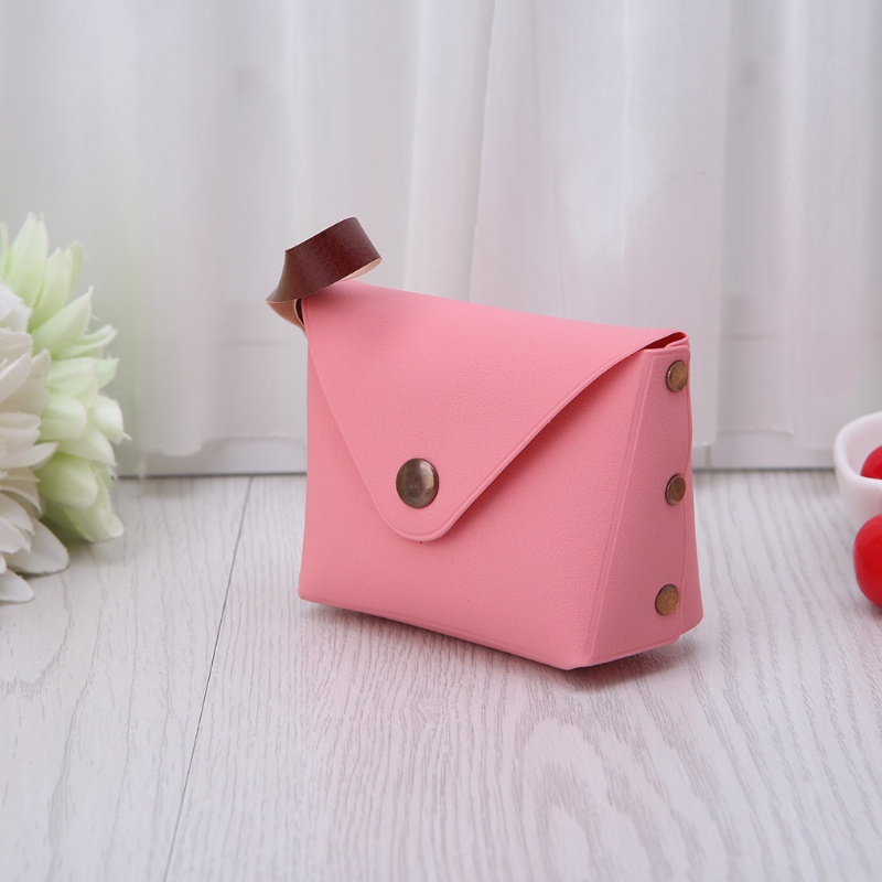 Youyo Ví Đựng Tiền Xu / Chìa Khóa Màu Kẹo Ngọt Có Dây Đeo Tay Cho Nữ C