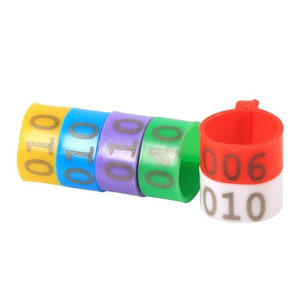 Set 100 Vòng Nhẫn Đeo Chân Cho Gà