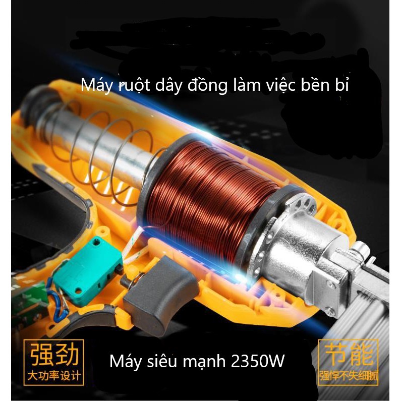 Máy bắn đinh tường làm nẹp điện 2300w + tặng kèm 3 hộp đinh ST15