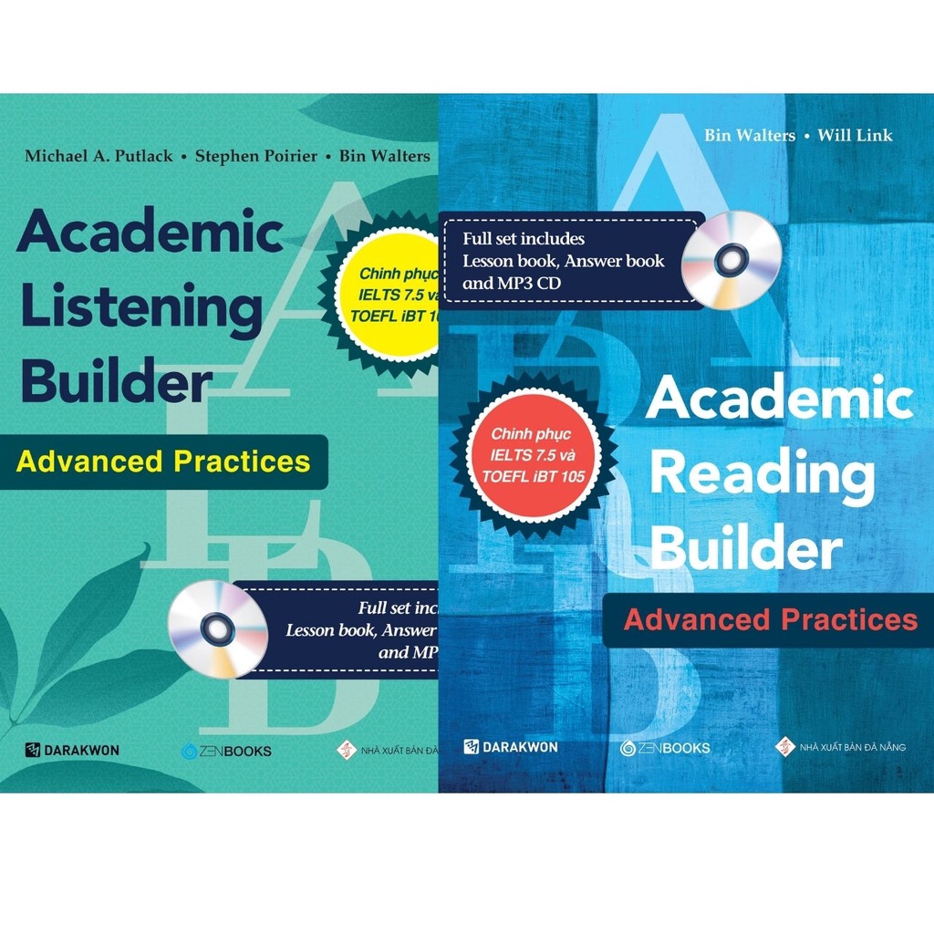 SÁCH - Bộ 2 Cuốn Academic Listening + Reading Builder