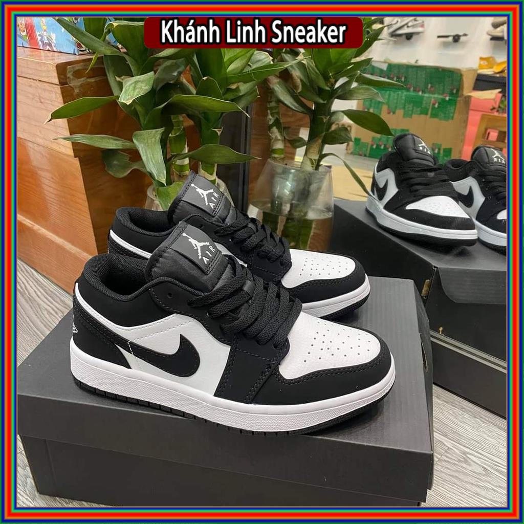 Giày thể thao Jordan Cổ Thấp Panda , Giày Air JD1 low thấp cổ trắng đen dành cho nam nữ đầy đủ bill box