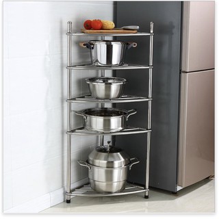Kệ 5 tầng góc bếp tiện lợi Inox Stainless Steel Gia Dụng SG