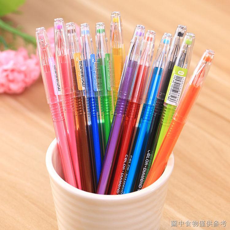 Bút Gel Kim Cương 12 Màu Sắc Tươi Sáng Cho Học Sinh