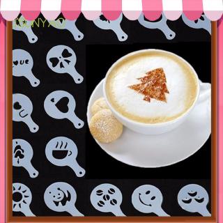 ☸original price☸16pcs ☸ Coffee Milk Gift Stencil Template Mold Coffee Decorative Tool☸