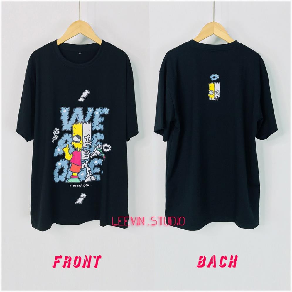 Áo thun form rộng Unisex Hey You Simpson x Jason We are one (Kèm hình chụp + Video) [TE-HY01] Leevin Store  ༷