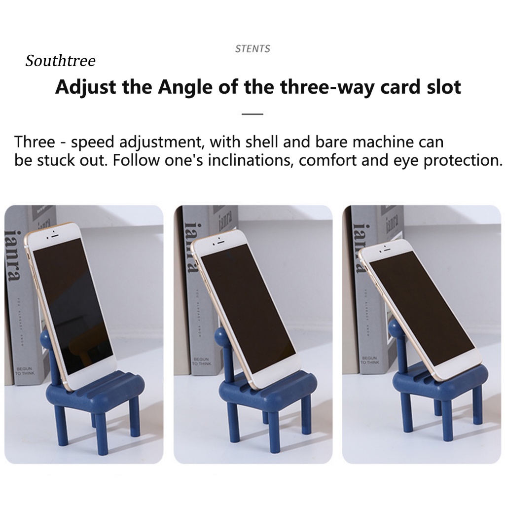 Giá Đỡ Điện Thoại Hình Ghế Xếp Gọn Nhẹ Hỗ Trợ Xem TV