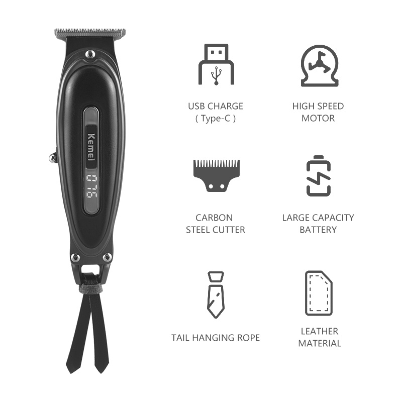 Tông đơ Kemei KM-1945 dùng điện cắt tóc chính xác nhanh chuyên nghiệp cho nam