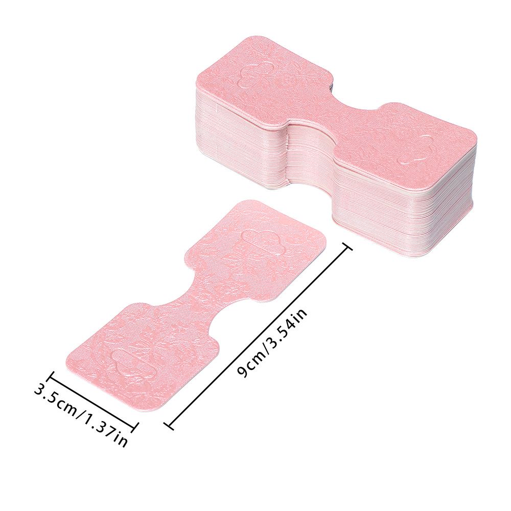 Set 50 thẻ giấy kích thước 9x3.5cm dùng để trưng bày trang sức vòng đeo tay/thẻ/dây buộc tóc thời trang DIY