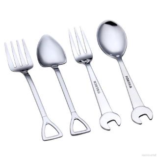Muỗng/Nĩa Hình Xẻng Bằng Thép Không Gỉ