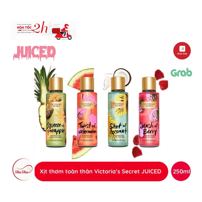 [ HCM SỈ ] Xịt thơm toàn thân Victoria Secret JUICED | Thế Giới Skin Care