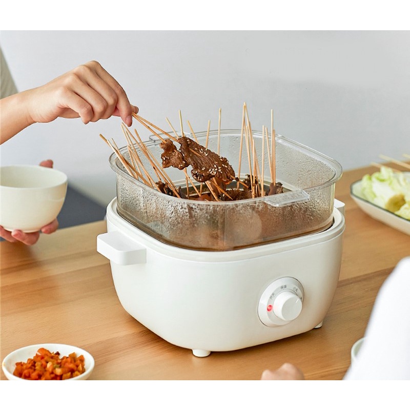 Nồi nấu lẩu điện đa năng Olayks phiên bản mới nhỏ gọn