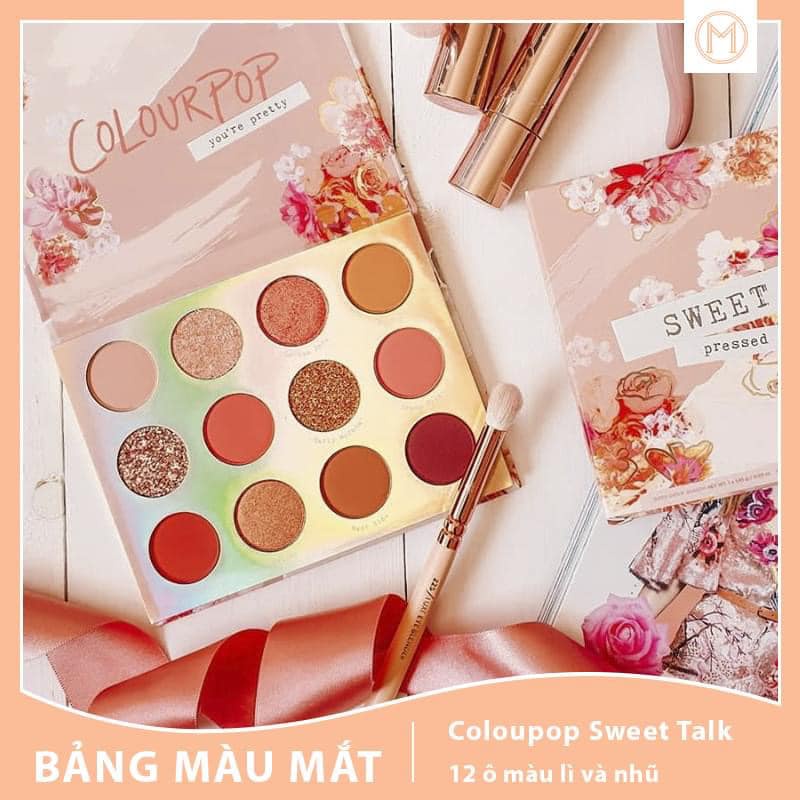 Bảng Phấn Mắt Colourpop 12 ô Sweet Talk Pressed Powder Palette