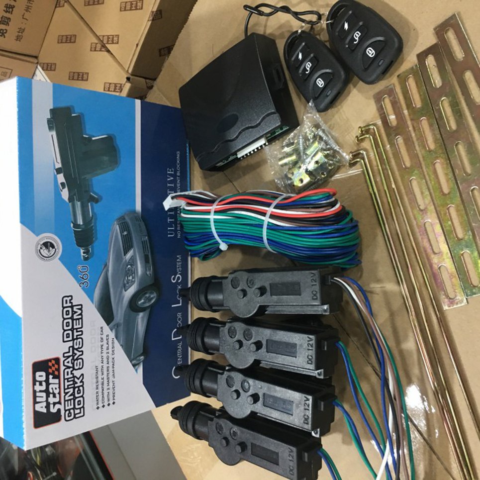 Complete Set Of Remote Control Central Lock Motor 12V With Remote Control
