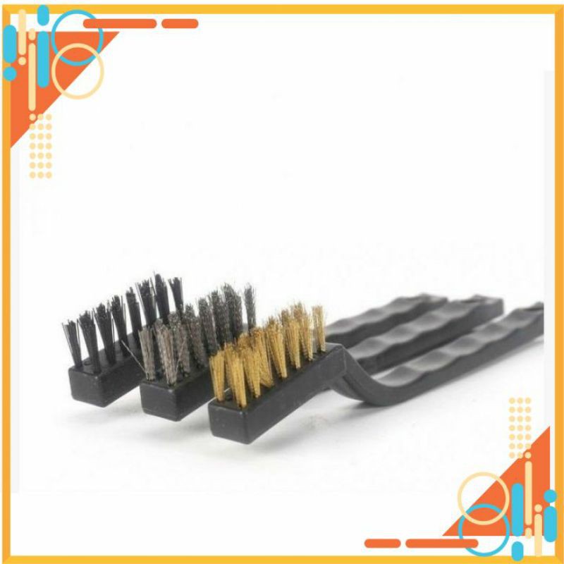COMBO 3 BÀN CHẢI VỆ SINH SÊN⚡MIỄN PHÍ GIAO HÀNG⚡VỆ SINH SÊN LỐC XE MÁY 18CM CAO CẤP LÀM SẠCH SÊN XE MÁY ĐA NĂNG