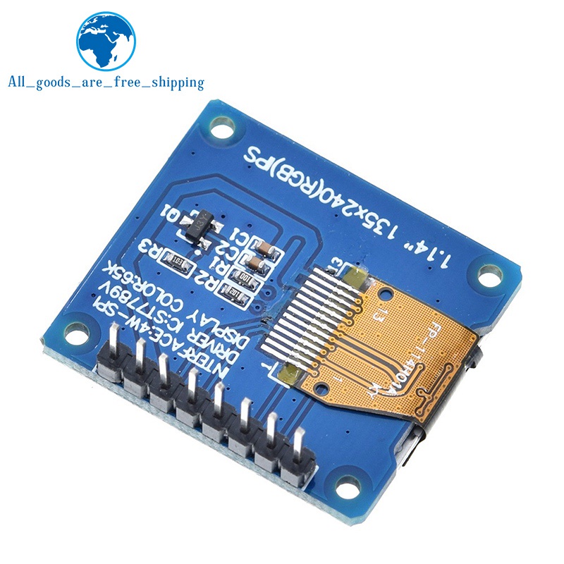 1 Màn Hình TFT Màu Sắc HD IPS 1.14 inch 3.3V 8PIN ST7789 IC 135*240