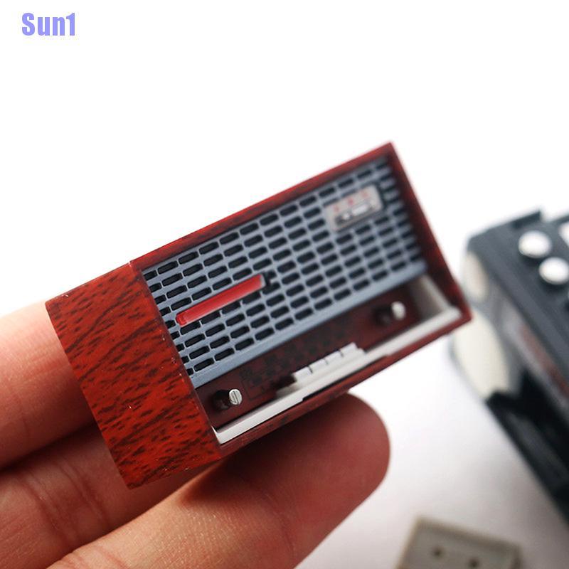 Mô Hình radio mini Tỉ Lệ 1: 12 Trang Trí Nhà Búp Bê Phong Cách Retro