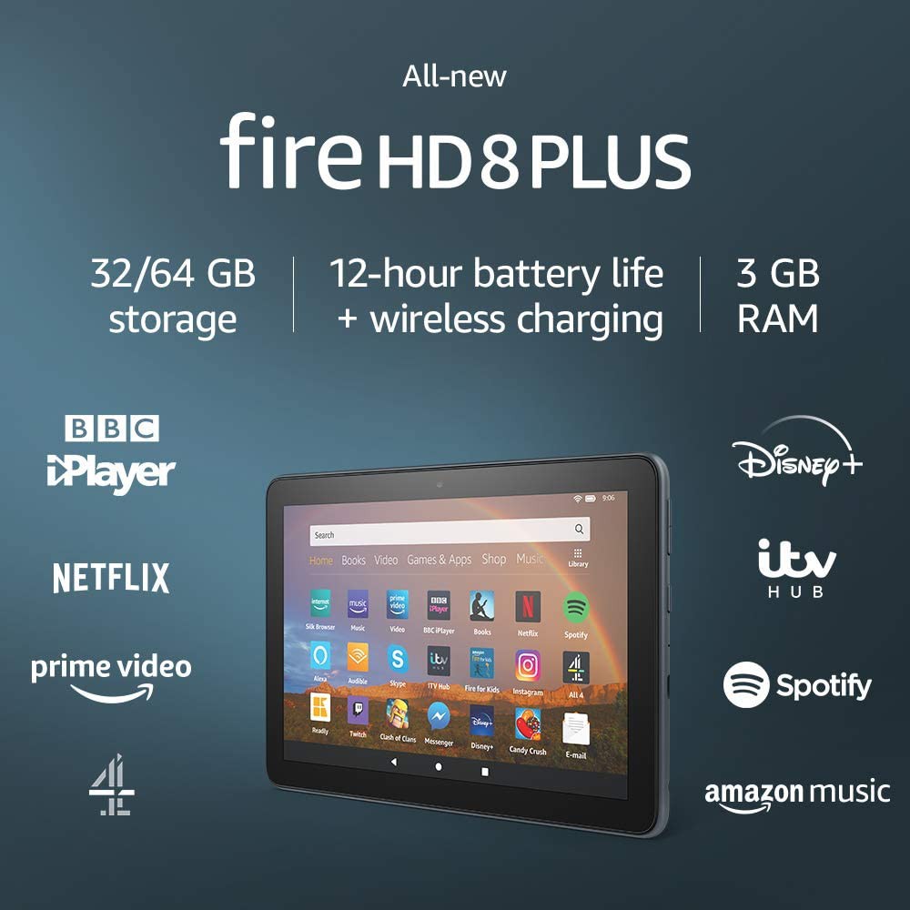 Máy tính bảng Amazon Fire HD8 Plus 32GB 2020 - Phiên bản nâng cấp mới nhất