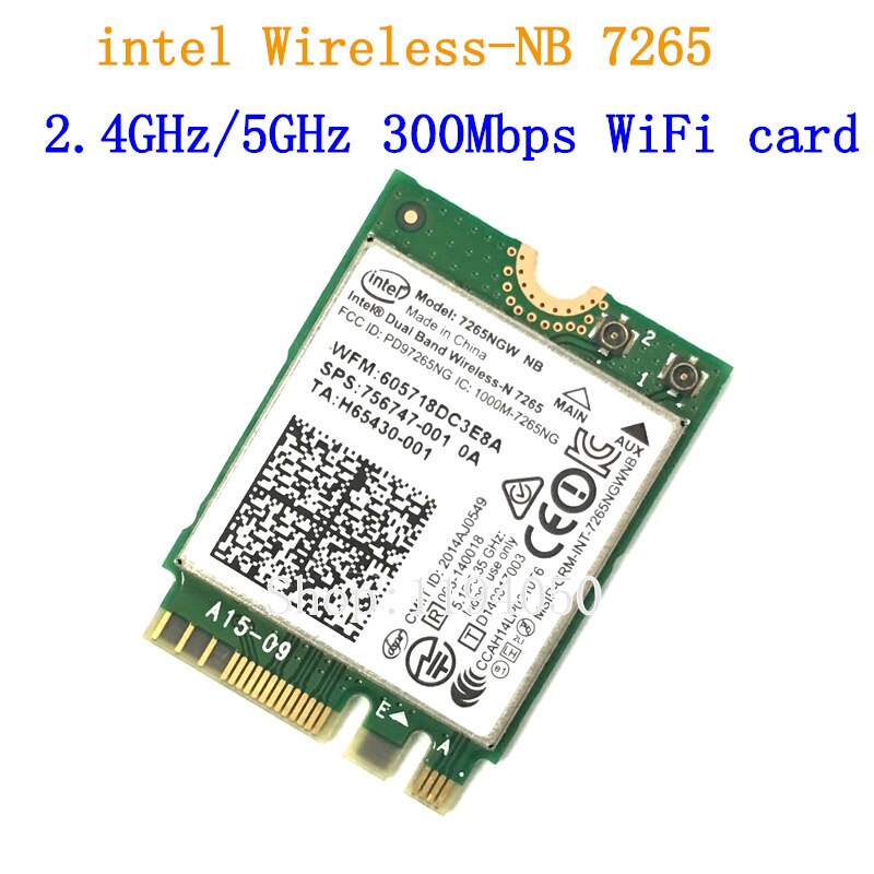 Card WIFI Intel 7260NGW / intel N 7260 / Intel AC 8260ngw /  Intel AC 8265ngw .khe M2sata cho laptop - Thiết bị thu wifi